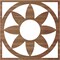 Ekena Millwork Blume Wood Fretwork Pierced Ceiling Medallion, Walnut, 24"OD x 8 3/8"ID x 1/4"T CMWP24X24X0250BLWA - alternate 4